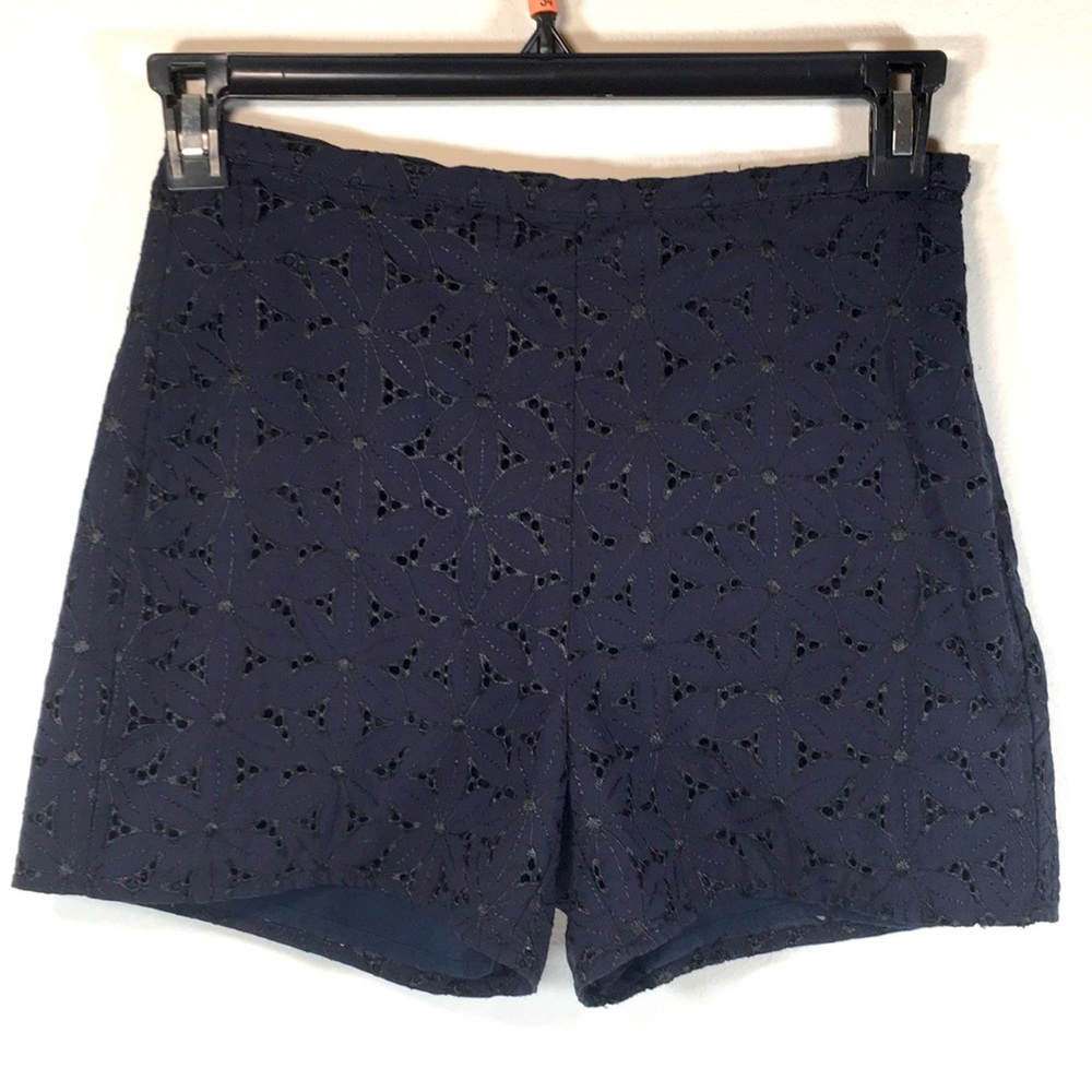 A New Day | A.N.D | Women’s Dark Blue Shorts | Embroidered Design | Size 2
